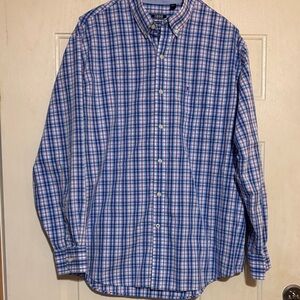 Izod Plaid Casual Button Down Shirt